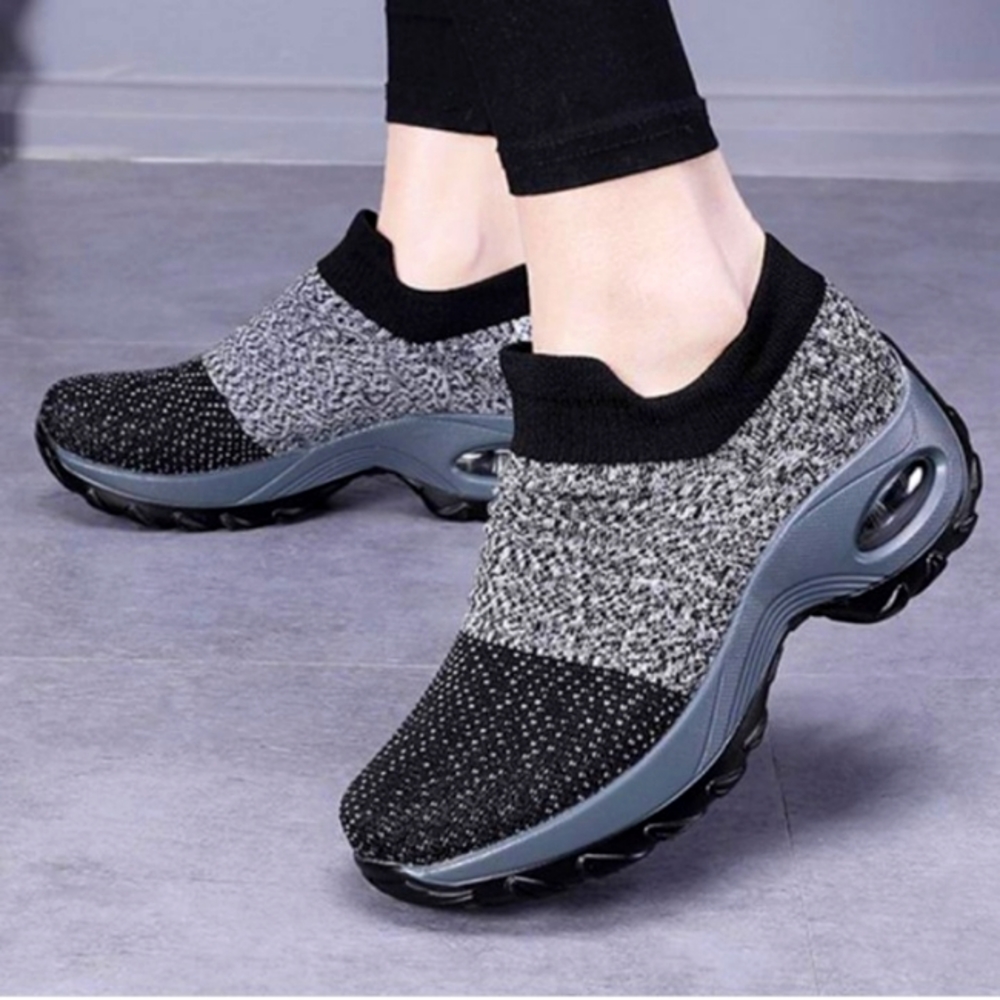 Listing is for* BOTH PAIRS*OF Avamo Womens Walking Shoes Slip-on - Sock Sneakers